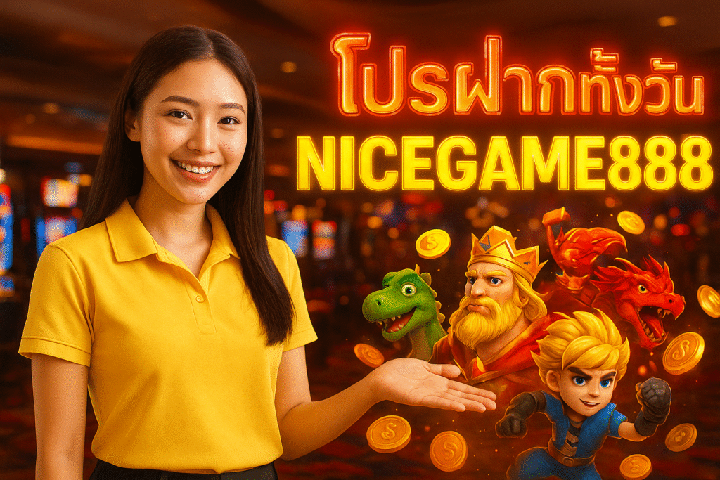 โปรฝากทั้งวัน NICEGAME888 รับเพิ่ม